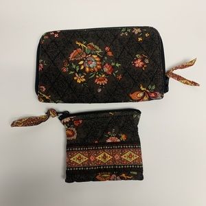 Vera Bradley RETIRED Chocolate pattern wallet